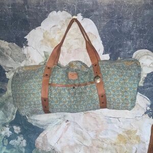 Free People X Will Leather Goods Kantha Stitched Yoga Duffle Bag